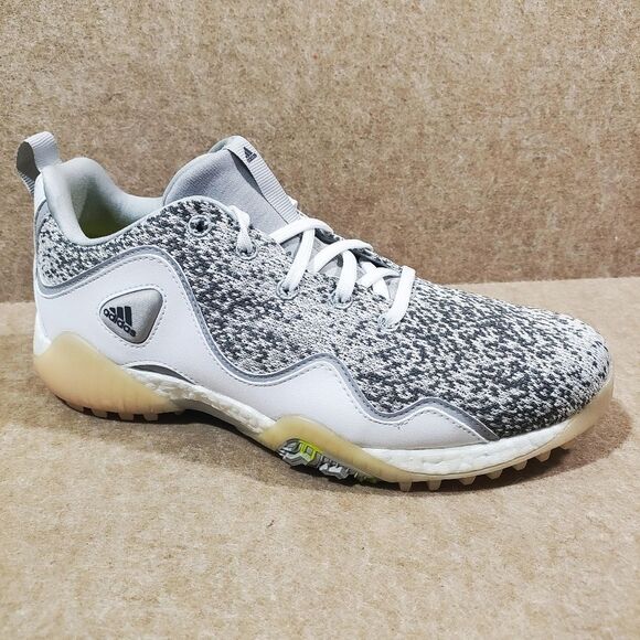 Adidas Codechaos 21 Spikeless Gray White Athletic Golf Sneaker Shoe - Picture 1 of 6